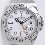 ROLEX 2024 42mm EXPLOER II POLAR WHITE DIAL 226570 BOX & PAPERS $11,500