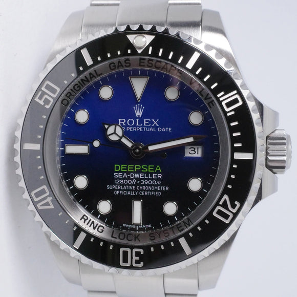 ROLEX 2017 DEEPSEA SEA-DWELLER BLUE JAMES CAMERON 116660 BOX & PAPERS $12,500