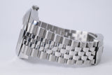 ROLEX 2023 DATEJUST 41 STAINLESS STEEL SMOOTH BEZEL BLACK DIAL 126300 JUBILEE BRACELET BOX & PAPERS $10,100