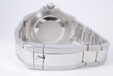 ROLEX YACHTMASTER STAINLESS STEEL & PLATINUM RHODIUM DIAL BOX & PAPERS 126622 $13,800