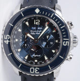 BLANCPAIN FIFTY FATHOMS FLYBACK CHRONOGRAPH BLUE DIAL 5066F BOX & PAPERS $13,500