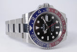 ROLEX 2023 STAINLESS STEEL CERAMIC GMT MASTER II 126710BLRO PEPSI OYSTER BOX & PAPERS