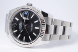 ROLEX 2021 DATEJUST 41 BLACK DIAL OYSTER BRACELET 126334 BOX & PAPERS