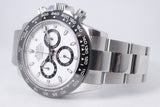 ROLEX NEW / NOS 2020 DAYTONA STAINLESS CERAMIC BEZEL WHITE DIAL 116500 BOX & PAPERS