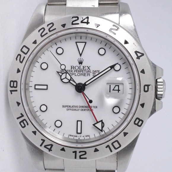 ROLEX 1991  EXPLORER II WHITE POLAR DIAL 16570 WATCH ONLY $7,800