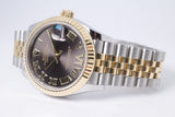 ROLEX 2023 TWO TONE DATEJUST 31 DARK GREY DIAMOND VI DIAL, JUBILEE BRACELET 278273 BOX & PAPERS $14,500