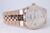 ROLEX 2026 LAND-DWELLER 36 EVEROSE GOLD 127235 BOX & PAPERS $51,500