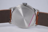 NAOYA HIDA & CO. TWO TONE STAINLESS STEEL & YELLOW GOLD Type7D-7 GERMAIN SILVER DIAL BOX & PAPERS
