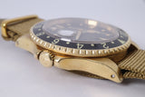 ROLEX VINTAGE YELLOW GOLD GMT MASTER NIPPLE DIAL 16758 WATCH ONLY