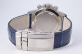 ROLEX WHITE GOLD ZENITH DAYTONA SODALITE DIAMOND DIAL WATCH & BOX 16519 $39,975