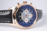 BREITLING ROSE GOLD TRANSOCEAN CHRONOGRAPH UNITIME RB0510 BOX & PAPERS