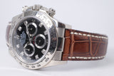 ROLEX WHITE GOLD DAYTONA BLACK DIAMOND DIAL 116519 WATCH ONLY $24,500