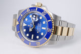 ROLEX 2016 TWO TONE SUBMARINER BLUE 116613 BOX & PAPERS