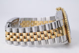 ROLEX DATEJUST THUNDERBIRD / TURN-O-GRAPH BLUE VIGNETTE DIAMOND DIAL, UNPOLISHED, BOX & PAPERS
