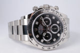 ROLEX WHITE GOLD DAYTONA BLACK DIAMOND DIAL 116509 BOX & PAPERS