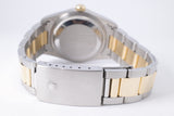 ROLEX TWO TONE DATEJUST 36 WHITE ROMAN DIAL OYSTER BRACELET 16203 WATCH ONLY $5,900