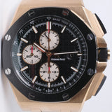 AUDEMARS PIGUET 2017 44mm ROSE GOLD ROYAL OAK OFFSHORE 26401RO BOX & PAPERS $30,975