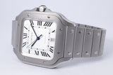 CARTIER TITANIUM SANTOS AUTOMATIC LARGE WSSA0089 COMPLETE BOX & PAPERS
