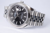 ROLEX 2025 DATEJUST 41 BLACK DIAL JUBILEE BRACELET 126334 BOX & PAPERS $13,900