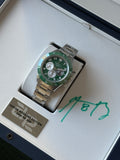 ZENITH CHRONOMASTER SPORT 'AARON RODGERS' GREEN CHRONOGRAPH WITH AUTOGRAPH BOX & PAPERS $8,500