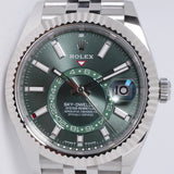 ROLEX NEW 2024 SKY-DWELLER STAINLESS STEEL JUBILEE BRACELET 336934 BOX & PAPERS