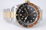 TUDOR 2022 BLACK BAY GMT ROOT BEER TWO TONE 79833MN BOX & PAPERS