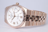 ROLEX 2026 LAND-DWELLER 36 EVEROSE GOLD 127235 BOX & PAPERS $51,500