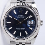 ROLEX NEW 2026 DATEJUST 41 BLUE DIAL JUBILEE BRACELET 126334 BOX & PAPERS