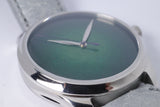 MOSER & CIE ENDEAVOUR CENTRE SECONDS LIME GREEN ENAMEL DIAL MINT BOX & PAPERS