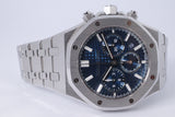 AUDEMARS PIGUET 2022 38mm ROYAL OAK BLUE CHRONOGRAPH 26315ST BOX & PAPERS
