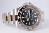 ROLEX 2025 NEW TWO TONE GMT MASTER II ROSE GOLD & STEEL ROOT BEER 126711 BOX & PAPERS