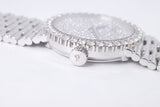 PIAGET LADIES WHITE GOLD DIAMOND AND EMERALD DIAL DRESS WATCH