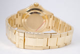 ROLEX YELLOW GOLD YACHTMASTER MOTHER OF PEARL RUBY DIAL 16628 BOX & SERVICE PAPERS