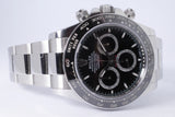 ROLEX 2024 DAYTONA STAINLESS STEEL & CERAMIC BEZEL BLACK DIAL 126500 BOX & PAPERS $28,975