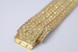 PIAGET VINTAGE YELLOW GOLD DANCER, DIAMOND RUBY DIAL, MANUAL WIND WATCH MINT UNPOLISHED BOX & PAPERS $14,975