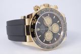 ROLEX 2026 YELLOW GOLD "PAUL NEWMAN" DAYTONA OYSTER FLEX WHITE DIAL 126518LN BOX & PAPERS