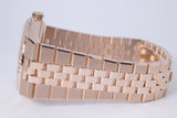 ROLEX 2026 LAND-DWELLER 36 EVEROSE GOLD 127235 BOX & PAPERS $51,500