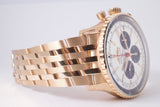 BREILTING NEW 2025 ROSE GOLD NAVITIMER  B01 CHRONOGRAPH 46 ON BRACELET RB0137 BOX & PAPERS