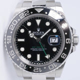 ROLEX GMT MASTER II CERAMIC OYSTER BRACELET 116710LN CPO CARD SET
