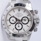 ROLEX DAYTONA ZENITH WHITE DIAL UNPOLISHED COMPLETE SET 16520 BOX & PAPERS
