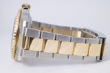 ROLEX TWO TONE SUBMARINER BLUE DIAMOND DIAL 116613 BOX & PAPERS