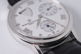 VACHERON CONSTANTIN WHITE GOLD PATRIMONY POWER RESERVE 47200/000G BOX & PAPERS $10,975