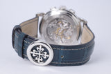 PATEK PHILIPPE PLATINUM MANUAL CHRONOGRAPH BLUE DIAL 5070P MINT BOX & PAPERS $189,975