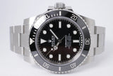 ROLEX NEW OLD STOCK 40mm SUBMARINER NO DATE 114060 BOX & PAPERS