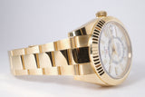 ROLEX 2022 YELLOW GOLD SKY-DWELLER WHITE DIAL 326938 BOX & PAPERS