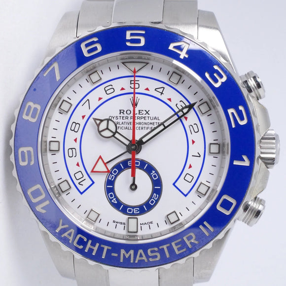 ROLEX 2021 44mm YACHT-MASTER II STAINLESS STEEL 116680 MINT BOX & PAPERS