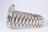 ROLEX NEW 2022 WHITE GOLD DAY-DATE 40 GREEN OLIVE ROMAN NUMERAL DIAL 228239 BOX & PAPERS