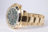 ROLEX YELLOW GOLD GREEN DIAL DAYTONA “JOHN MAYER" 116508 BOX & PAPERS