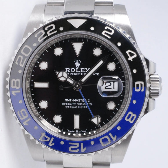 ROLEX 2023 GMT BATMAN OYSTER BRACELET 126710 BOX & PAPERS $15,975