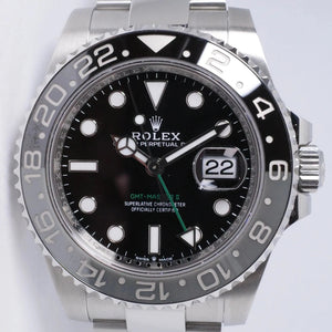 ROLEX 2024 GMT "BRUCE WAYNE" BLACK & GREY BEZEL OYSTER BRACELET 126710 BOX & PAPERS $16,500